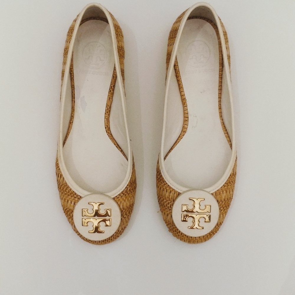 Women's Tory Burch Raffia Flats